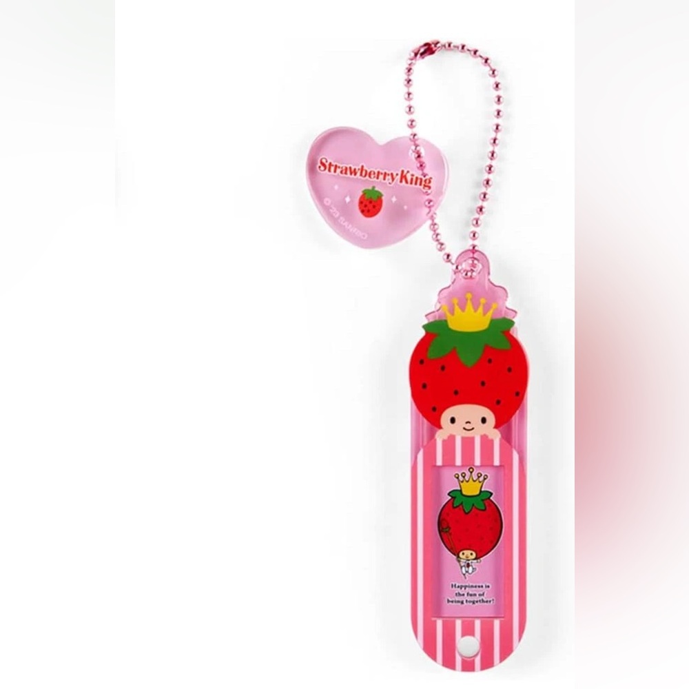 ✅SANRIO Strawberry King Name Tag